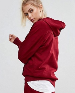 เสื้อฮู้ดแบบสวมหัวสำหรับผู้หญิงเสื้อฮู้ดแบบสวมหัวผ้าคอตตอนธรรมดาออกแบบได้ตามต้องการสำหรับฤดูหนาว - Product Image 2