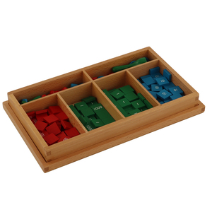 MA062 Giáo Dục Đồ Chơi Bằng Gỗ Tem Trò Chơi Montessori Toán Học Tài Liệu Cho Trẻ Em - Product Image 3