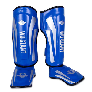 Giải phẫu đúc PU da bảo vệ ống chân với Snug phù hợp với thiết bị đấm bốc và bảo vệ đấm bốc bảo vệ ống chân - Product Image 1