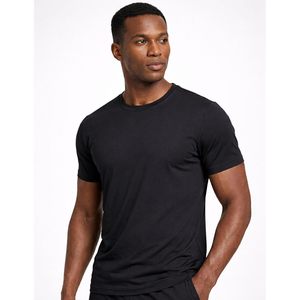 T-shirts de sport à col rond pour hommes, séchage rapide, lot de 5, noir et blanc, manches courtes, pour la gym et l'entraînement - Product Image 2