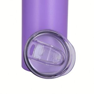 20oz UV Color Changing Glow in Dark Straight Skinny Sublimation Blanks Tumbler Mugs With <b>Straw</b> - Product Image 2