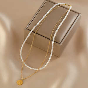 Collar de Perlas de Arroz Pequeñas de Doble Capa de Alta Gama para Mujer, Estilo Veraniego, Ligero y Lujoso, con Cuentas WENCHI - Product Image 6