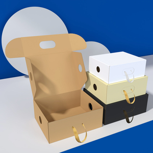 Diseño de caja de embalaje corrugado personalizado de fábrica, todo tipo de <span class=keywords><strong>cajas</strong></span> de zapatos, zapatos de lona Kraft, caja de regalo exprés por correo - Product Image 4