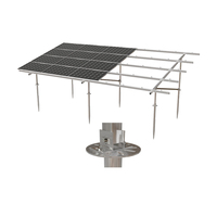 Système de montage au sol solaire résistant aux vents de 60 m/s, structure de support photovoltaïque sur pieux vissés selon la norme AS NZS 1170