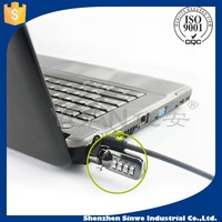 Cifrado de seguridad sin llave para computadora portátil con código de combinación de contraseña de Cable de cadena para computadora portátil