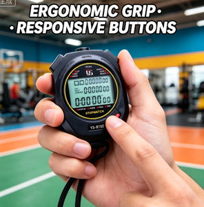 <span class=keywords><strong>Chronomètre</strong></span> sportif numérique série YS-810, précision 1/100 de seconde, mémoire 10-120 tours, étanche, minuteur électronique pour l'entraînement de course à pied - Product Image 5