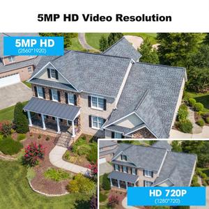 SriHome 5MP WiFi NVR 키트 4CH 4PCS IP 카메라 무선 <span class=keywords><strong>CCTV</strong></span> 시스템 야간 투시경 야외 보안 감시 키트 플러그 앤 플레이 - Product Image 5