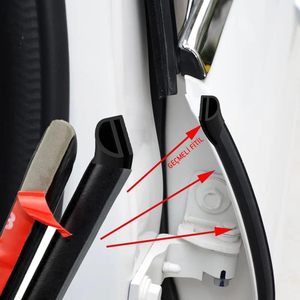 Selbst klebende Automobil E-Form Schaum Epdm Autotür Kanten verkleidung mit 3m Klebeband Gummi dichtung Schutzst reifen Wetterschutz - Product Image 1