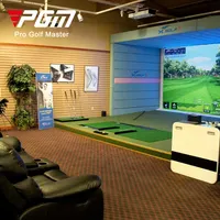 PGM simulador de golf de pantalla 3d mini golf para interiores