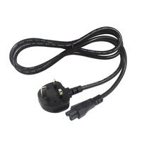 Cable de alimentación para ordenador de escritorio y portátil del Reino Unido, enchufe de 3 pines, extensión de goma C5, varios BS KC macho, IEC, extremos hembra, ordenador de CA, estándares CN de EE. UU.