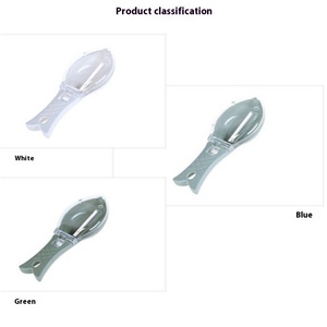 Removedor manual de escamas de pescado de plástico con tapa, utensilio de cocina para el hogar, éxito en ventas internacionales - Product Image 4