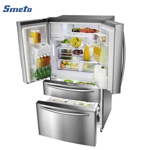Réfrigérateur à porte française en acier inoxydable 516L avec distributeur d'eau - Product Image 2