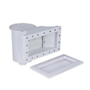 Skimmer mural à large bouche <span class=keywords><strong>p2002</strong></span> pour le nettoyage de la piscine avec cadre rond et carré supérieur - Product Image 1