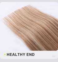 Rambut Manusia Asli 100% Lesttyhair, Kualitas Terbaik, Jahitan Mesin Ganda, Rambut Rusia Tipis Tak Terlihat, Jahitan Ganda, Rambut Cina