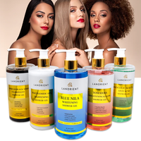 Gel Douche Personnalisé OEM Logo Alpine River Naturel Bio Vitamine E Anti-Taches Hydratant Éclaircissant Exfoliant Parfumé