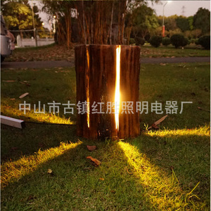 Garden Resin <b>Tree</b> Stump <b>Light</b> IP65 LED 2700K Soft Warm White Outdoor Landscape Lighting For Garden Patio Deck - Product Image 3