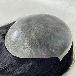 Topper de cheveux humains longs avec base en PU intégrale, 100% cheveux Remy pour femmes, haute qualité - Product Image 1