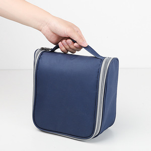 Hanging <b>Toiletry</b> Bag Rectangle Polyester Waterproof Flap Wall Mounted Travel <b>Storage</b> Organizing Bag With Hook Type Installation - Product Image 4