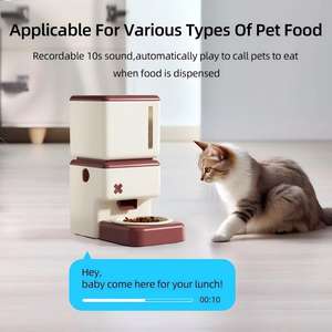 Distributeur automatique intelligent pour animaux de compagnie, 3,5 L, en plastique, avec caméra Wi-Fi et application mobile pour alimentation à distance, programmable 10 repas/10 portions, pour chats et chiens, à prix réduit - Product Image 3
