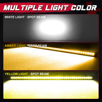 Barre lumineuse LED étanche de 40 pouces à faisceau spot droit 12V pour toit de voiture, camion, UTV, Side-by-Side