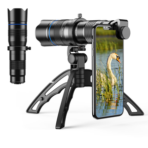 <span class=keywords><strong>Apexel</strong></span> Objectif de télescope monoculaire externe mobile 4K HD Objectif zoom <span class=keywords><strong>20</strong></span>-<span class=keywords><strong>40X</strong></span> réglable avec clip trépied pour iPhone Android - Product Image 1