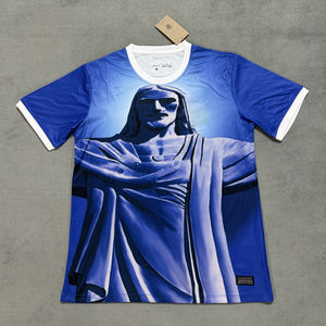 Neues Kurzarm-Sommer-Sportwettkampf-Fußballtrikot-Set Bedrucktes Trainings-Fußballtrikot für Erwachsene - Product Image 3