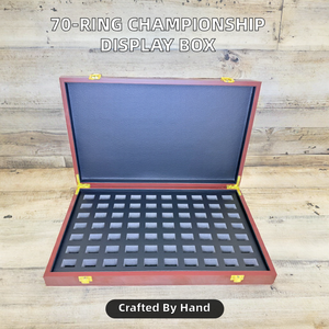 Champions <span class=keywords><strong>Ring</strong></span> Logo 70-Loch-<span class=keywords><strong>Display</strong></span> Quadratische Holzkiste Regal sitzendes Design Handgemalte Technik für die Neujahrs meisterschaft - Product Image 2