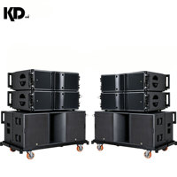 4+2 Combo Terlaris KD-208 Neodymium Passive Line Array Dual 8-inci 2-arah 1600W Speaker PA Performa Luar Ruangan SPL Maksimum 11