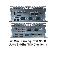 Grado Industrial baja temperatura N97 N100 N300 16G DDR4 Windows 11 Linux i210 2 * LAN IO control mini pc computadora
