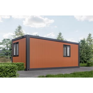 Casa contenedor plegable, espacio de oficina al aire libre de 20 pies con instalación rápida, diseño moderno, construcción de paneles sándwich de Metal - Product Image 5