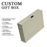 Boîte d'emballage cadeau magnétique en carton rigide personnalisée avec logo, insert en mousse EVA pour cadeaux, mariages et cosmétiques