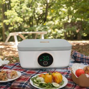 Customized Smart USB Electric <b>Heated</b> Stainless Steel 1L-1.6L Food Warmer <b>Battery</b> <b>Powered</b> Automatic for Outdoor Car Use Office - Product Image 3