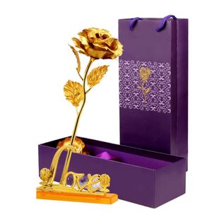 Rosas de Papel de Oro de 24k de 8.5cm, 11 Colores, Caja de Rosas Romántica para el Día de San Valentín para Mujeres, Venta al Por Mayor - Product Image 1