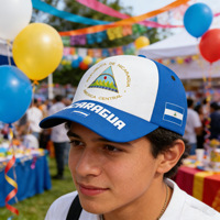 Casquette de baseball avec drapeau national Hodeang, drapeau d'Haïti, du Mexique, du Brésil, d'Espagne, casquette réglable patriotique à fermeture snapback pour les fans de sport