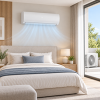 Climatiseur Inverter Split Certifié en Gros 9000 BTU 1.5 CV A++ WIFI Logo Personnalisé pour Fourniture de Projets d'Appartements