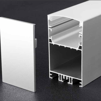 Profilé en aluminium pour bande LED, extrusion de canal en aluminium, éclairage de cinéma monté, éclairage de marche extérieur