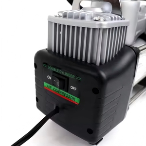 CLAUTOOL 12V Portable <b>Car</b> Pump Heavy Duty Double Cylinder With Tire Monitor Box Packing VKY7130-D Pump F - Product Image 2