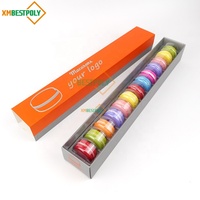 Boîte à tiroirs en papier pour macarons, personnalisée, 13 pièces, pour pâtisserie, desserts, biscuits, boîtes cadeaux avec inserts