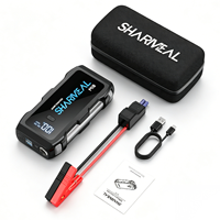 SHARMEAL OEM&ODM Chargeur de batterie de voiture rechargeable, démarreur de secours 3 en 1, 12V 2000A, batterie externe au lithium, démarreur portable pour voiture