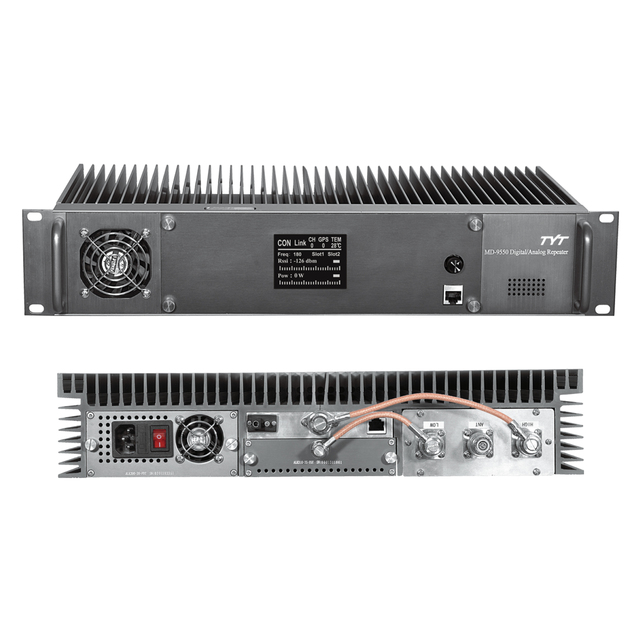 TYT MD-9550 with IP Network DMR 100KM Repeater 55W UHF Digital/Analog Mode TDMA Support IP Connect for Walkie Talkie