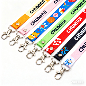 Tùy chỉnh thân thiện với môi thăng hoa Polyester/Nylon dây buộc với logo <span class=keywords><strong>ID</strong></span> phù hiệu Keychain Vòng cổ - Product Image 3