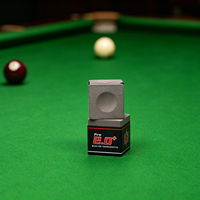 ASN WJQK-02 Craie de billard premium 22 mm, emballage en feuille d'argent, craie carrée pour queue de billard, haute friction, antidérapante