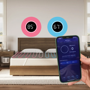 King Size Dual Temperature Control Heizung und Kühlung Matratzen auflage für Schlafentzug und Schlafst örungen - Product Image 3