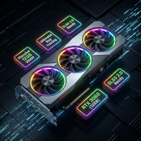 YC Best Selling New High-Performance Gaming Graphics Card Dual/Triple Fan-Cooled Desktop GPU DDR5 1870MHz DirectX 12 PCI Express