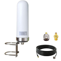 Antenne cellulaire omnidirectionnelle extérieure 4G 5G LTE GSM pour routeur et amplificateur de signal de téléphone portable, large bande 698-6000 MHz, 10 dBi