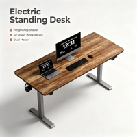 Bureau debout électrique automatique à double moteur avec hauteur réglable, mobilier de bureau ergonomique, bureaux debout