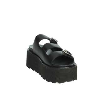 Cult Women's Wedge Slipper Black Platform <b>Sandals</b> Size 8 - Product Image 5