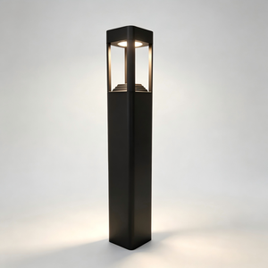 Modern Black Aluminum <b>LED</b> Bollard <b>Light</b> Outdoor Path Lamp IP65 Garden Landscape Lighting - Product Image 1
