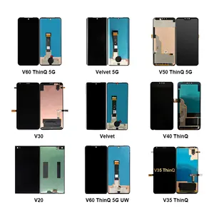 شاشة Lcds بديلة لـ LG V10 V20 V30 V35 V40 V50 V50S V60 ThinQ 5G مخملية 5G UW شاشة تعمل باللمس محول رقمي مجموعة