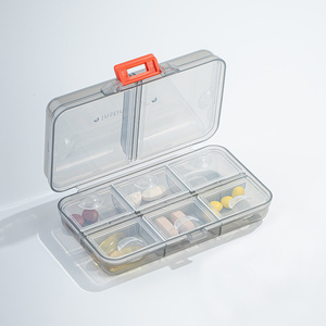 Bán hàng nóng xách tay <span class=keywords><strong>Pill</strong></span> Box với 8 lưới y học lưu trữ Organizer không thấm nước Ergonomic công suất lớn <span class=keywords><strong>Pill</strong></span> Organizer trường hợp - Product Image 5